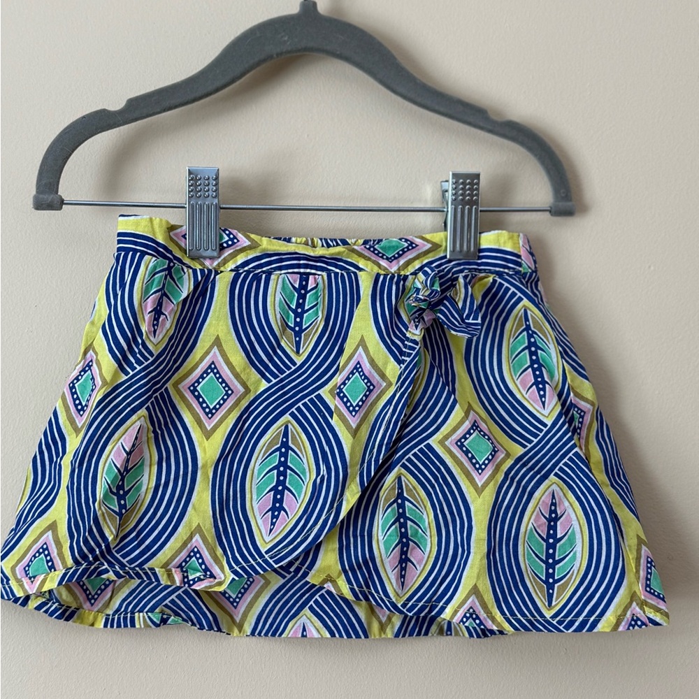 Colorful Patterned Kids Skort